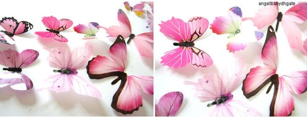 

переводные картинки наклейку 12шт наклейки на бабочки стены стены новый год главная украшения 3d бабочки пвх обои для гостиной