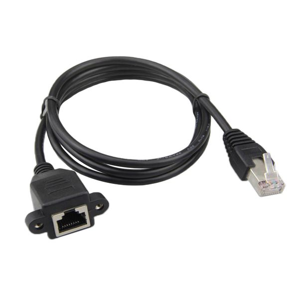 

30cm rj45 male to female m/f cat5e lan ethernet adapter network cable new