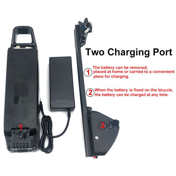 

rechargeable battery electric bike 48v 13ah li ion 18650 batteries for 650w 750w 850w 1kw motor+charger