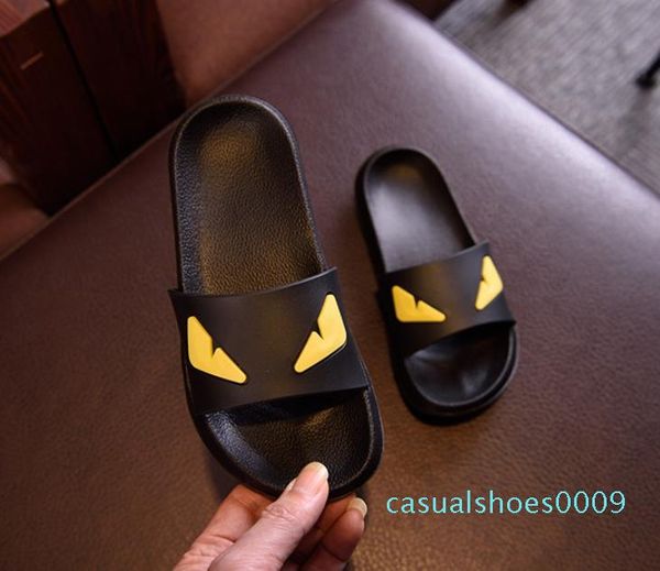 

cartoon lovers style sandals men casual shoes designer beach indoor flat luxury women sandals summer flat slippery sandals slipper c09, Black