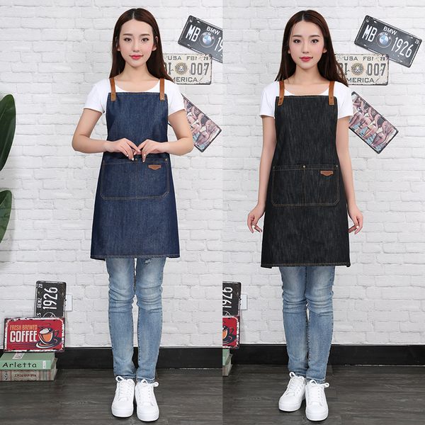

aprons denim apron custom printing flower shop cake
