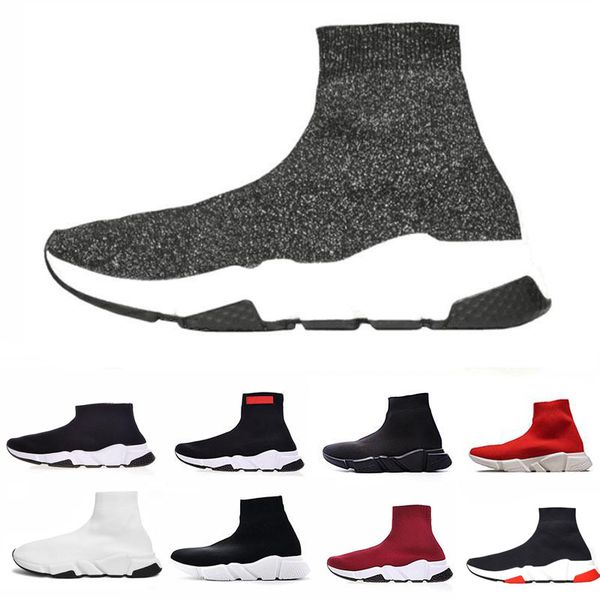 

luxury sock shoes speed designer trainer running shoes race runners black white red men women fashion flat sports sneaker