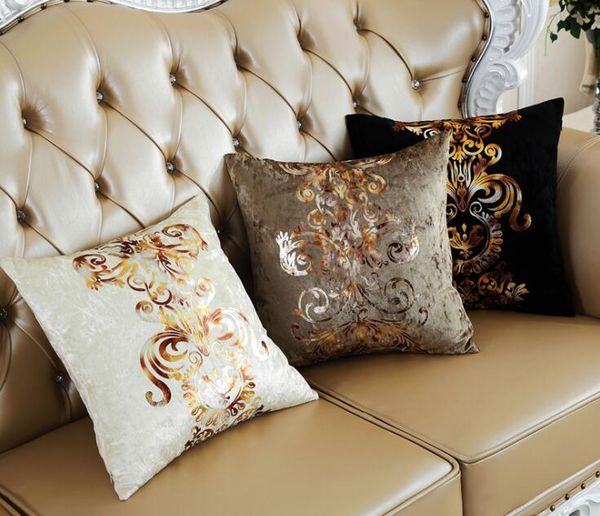 

европейский стиль печати чехлы роскошные бронзовые наволочки декоративные наволочки украшения дома нет заполнения 45 * 45 см
