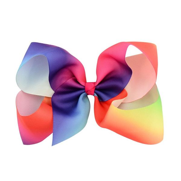 

cheerleader hairbow gradient color cheer bows 3 pieces elastic colorful girl's cheerleading hair bow