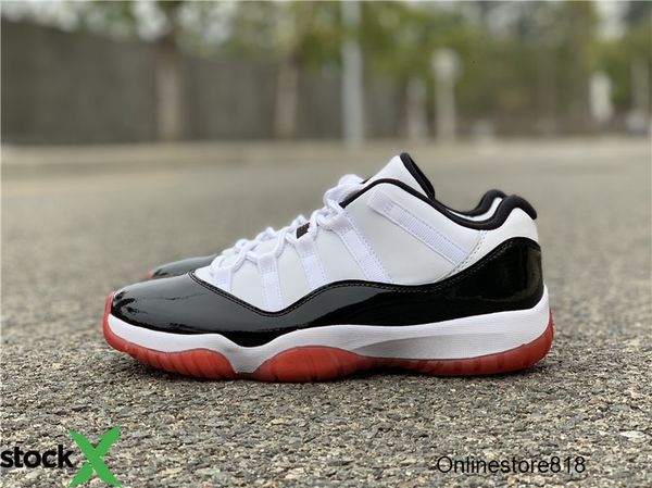 

new 2020 11 xi mix bred concord low men jordon basketball shoes high white black trainers sports sneakers outdoor wholesale size