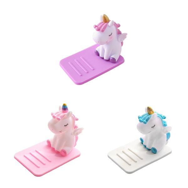 

3x rubber phone holder cartoon animal deskcell phone stand holder for girls