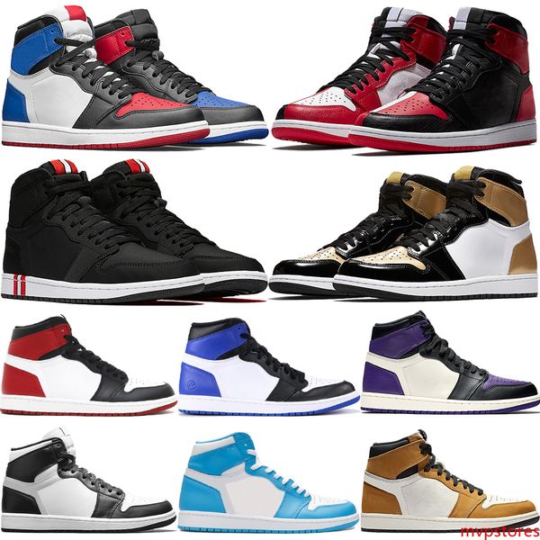 

high 1 x 1s gold 3 mens basketball shoes black toe chicago royal psg laser fashion outdoor sport men trainers
