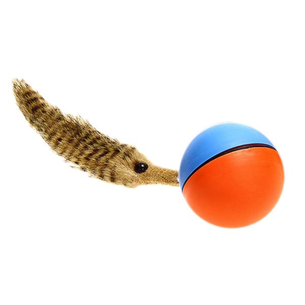 

fun weasel chases jumping rolling motor ball toy for pets dog cats children