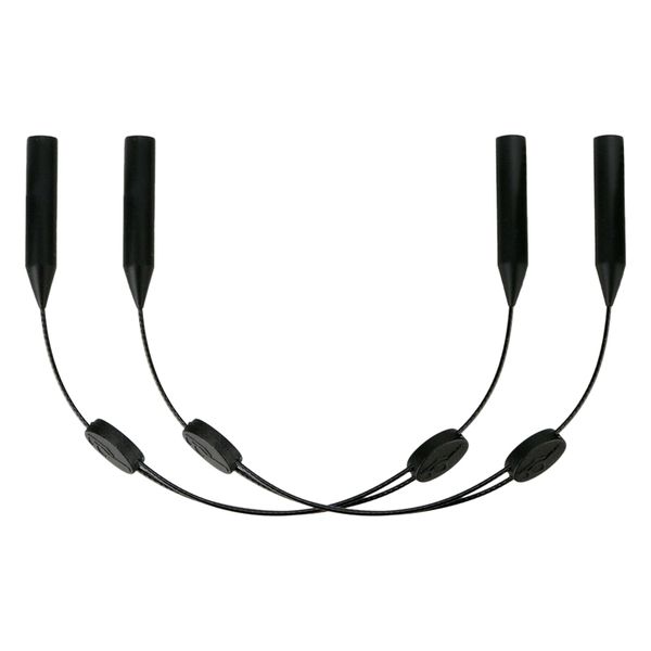 

2pcs glasses strap neck cord sports eyeglasses band sunglasses rope string holder, Silver