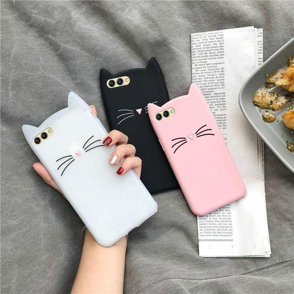 

case for huawei p8 p9 p10 lite p8 lite 2017 p20 plus cat silicone cover for huawei p smart nova 2s mate 10 20 lite p30 pro case