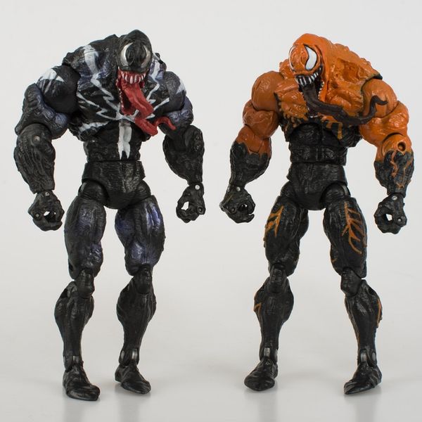 

2 styles marvel 18cm venom doll toys spider man pvc avengers cartoon superhero action figure collectible toy model for kids christmas gift