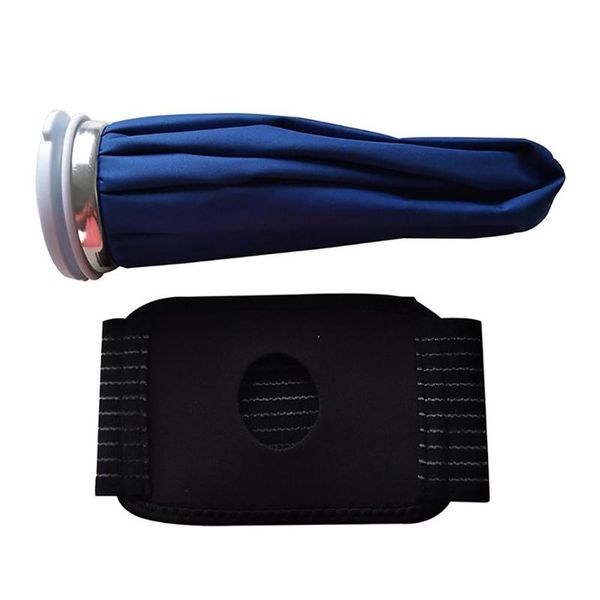 

velvet+polyester fiber ice bag pack & wrap pain relief cold cure reusable for knee shoulder back compress, Black;gray