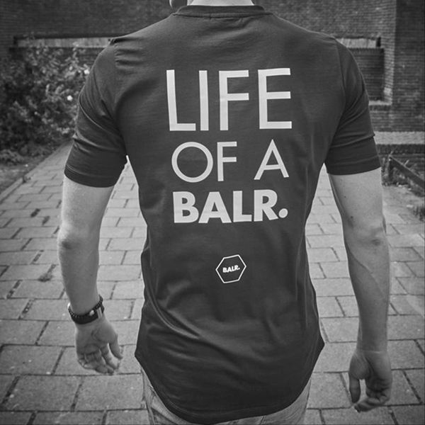 

balr футболка hip hop мужской конструктор футболка balr женщины людей 2019 рукав большого размером футболка, White;black