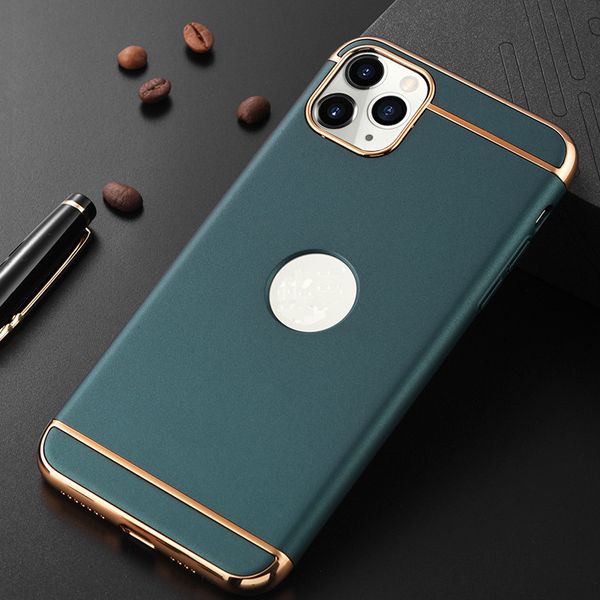 

luxury plating phone case for iphone 11 pro max pc electroplate anti-fall cover for iphone xr xs 8 7 plus