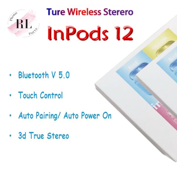 

Bluetooth headphone inpod 12 5 0 hifi bluetooth wirele headphone with touch popup pk i9 i10 i12