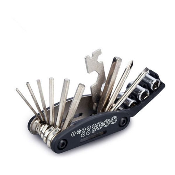 

16 in 1 tool bicycle repair kit combination riding equipment chain cutter mountain bike repair vehicle tools