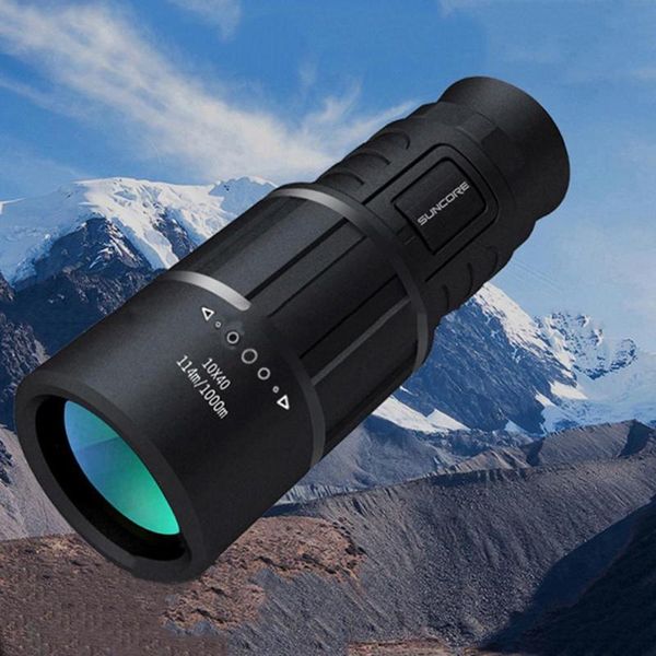 

10x40 powerful monocular hd telescope for bird watching outdoor hiking sightseeing bak4 fmc lens