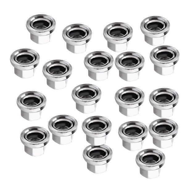 

20x durable axle wheel nuts for bolt screw fastener washer bike accessory