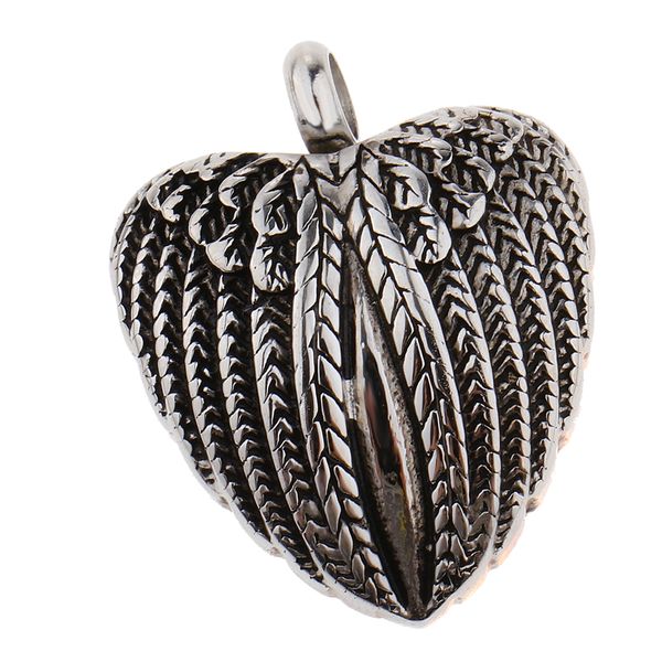 

memorial pet urn pendant stainless steel silver cremation ashes keepsake