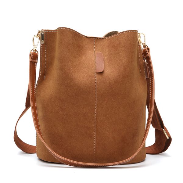 

2020 new women's bag large-capacity outdoor shoulder bag korean simple retro portable bucket