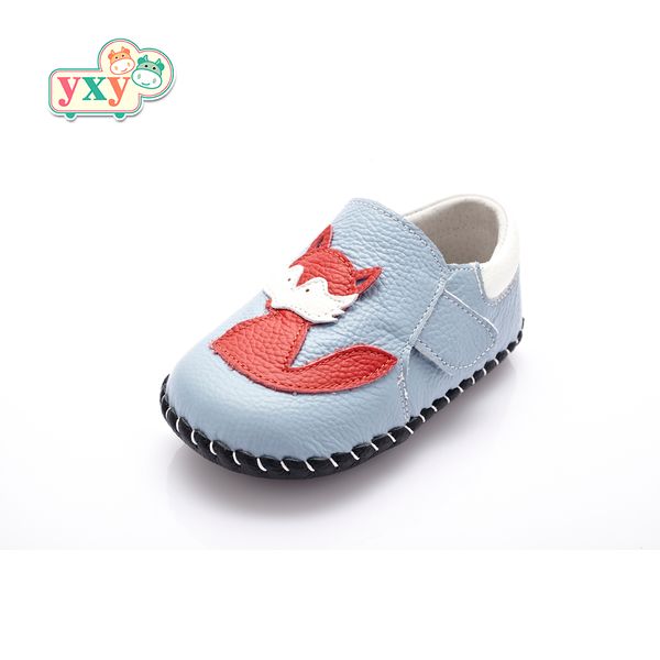 

yxy 2019 spirng autumn genuine leatherfox baby first walkers girls boys toddler hand-made newborn soft anti-slip shoes