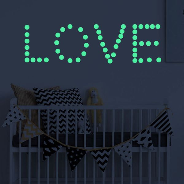 

luminous stickers stars on the ceiling sticker glow in the dark star wall stickers round dot luminous kids room deco