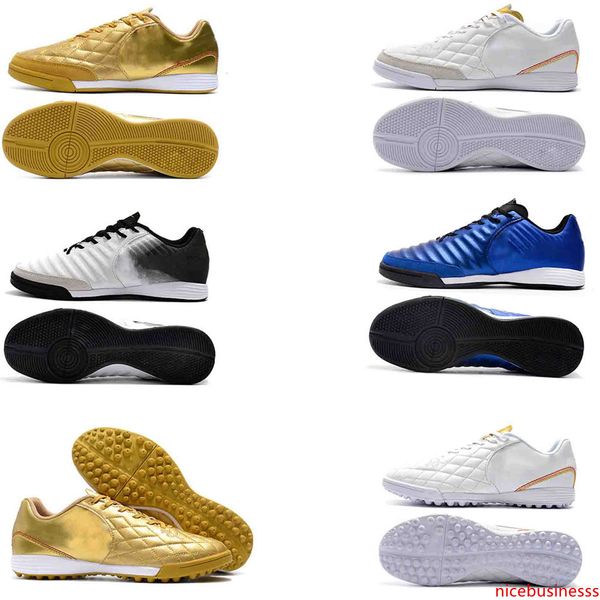 

новые оригинальные мужские кожаные футбольные бутсы tiempo ligera iv tf ic indoor football boots turf timpo soccer cleats trainers футбольны
