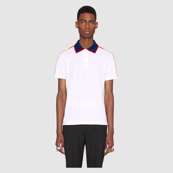 

2019 designer polo shirt casual men and women shirt tees brand polo solid color mens women clothing plus size -3xl, White