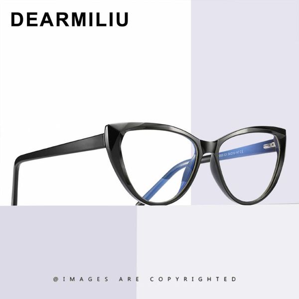 

dearmiliu 2020 new blue light blocking glasses transparent oversized full frame flat mirror reading computer okulary 2003, White;black