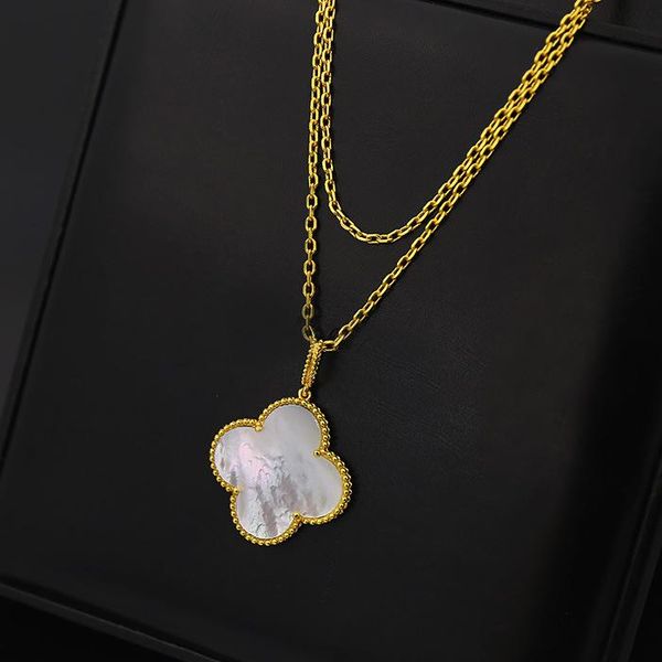 

new arrival brass material and brand name pendant necklace with nature flower in 90cm length with 2.7cm colver flowers pendant for women w, Silver