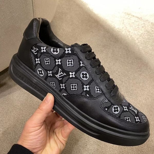 

2020 f10 новая мода повседневная мужская обувь, высокое качество удобная обувь люкс кожаные кроссовки оригинальная коробка для мужчин упаков, Black