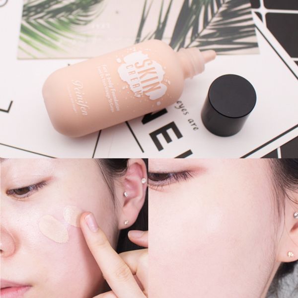 

oil control light liquid foundation long-lasting moisturizing cover blemishes brighten skin color concealer foundation cream