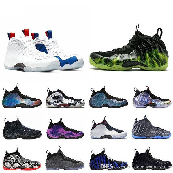 

vandalized penny hardaway men basketball shoes olympic metallic gold habanero red foam one mens designer sport sneakers