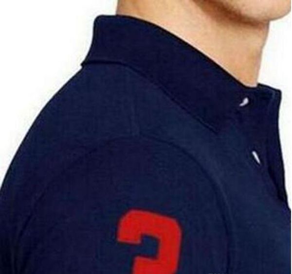 

Бизнес-офис рубашки поло Новый бренд мужской одежды Твердые Мужчины Большие лошади вышивки рубашки поло вскользь Poloshirt хлопка дышащий высокого качества