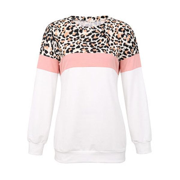 

womens designer sweatshirt girls camouflage leopard round neck clothes selling style 2 styles 2019 autumn sexy, Black