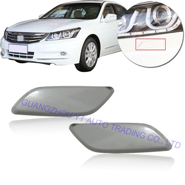 

capqx for civic 2012 2013 fb2 fb3 front bumper headlamp headlight washer cover cap shell (no paint any color) base color