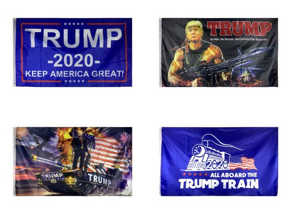 

donald hand held 90*150cm trump flags 2020 election keep america great again trump flag polyester double side decor banner usa t-t