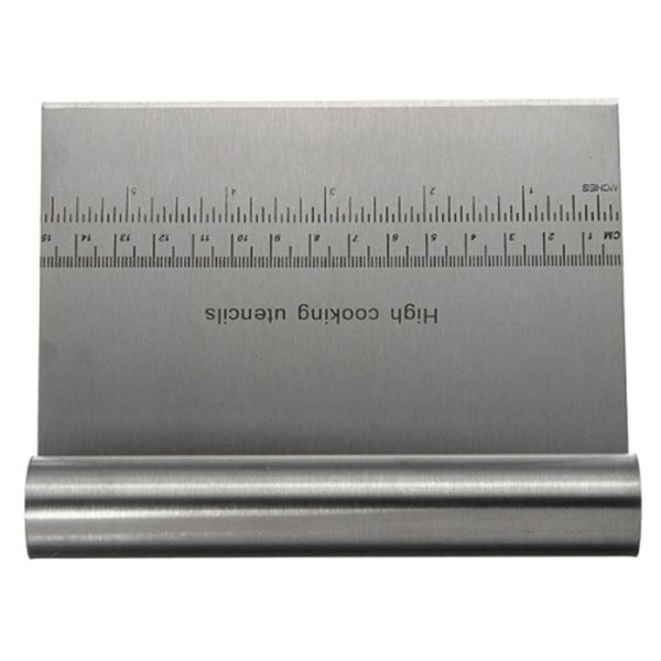 

stainless steel pizza dough scraper cutter baking pastry spatulas kitchen flour cake pastry tool scale baking accessories
