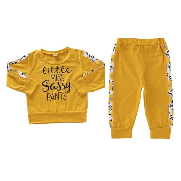 

baby toddle boy girl autumn long-sleeves sports 2pcs flowers clothes sets, White