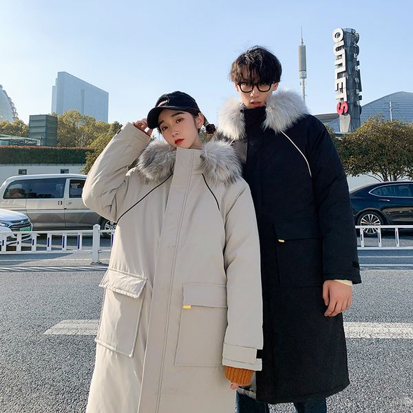 

female coat thick jacket winter coats and jackets women plus size jacket men parka puffer couples coat women, Black