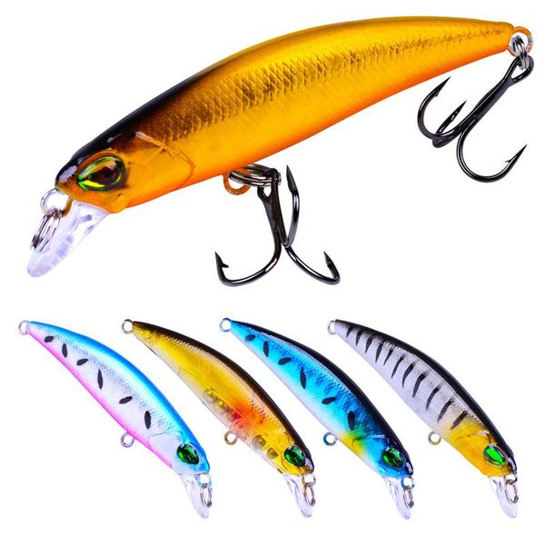 

1pcs 6.8cm 4.2g fishing lure quality minnow lure 3d eyes plastic hard bait pesca artificial jig wobblers crankbait fishing bait dlyau