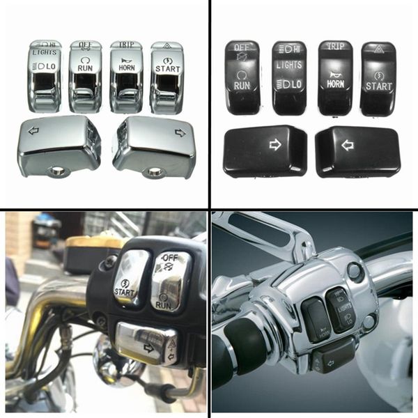 

motorcycle control switch cap button cover kit for dyna softail xl motorcycle accessories