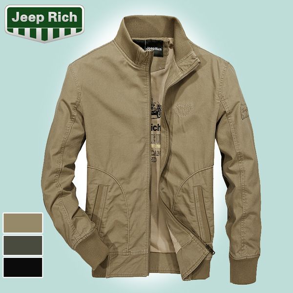 

brand spring and autumn middle-aged men washing pure cotton stand collar jacket casual coat men's 8236, Black;brown