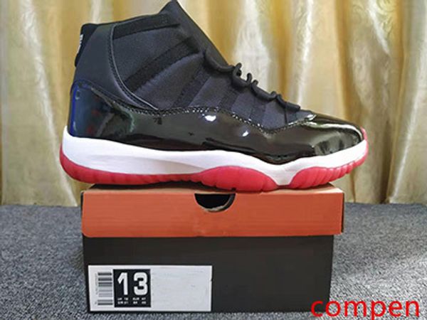 

with box 2019 new mens and womens 11s bred high black red basketball shoes brand designer sneakers for men sports shoes concord