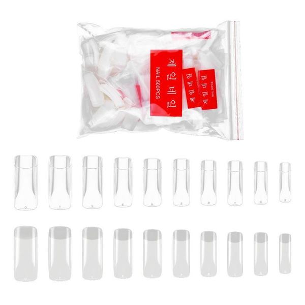 

500pcs women elegant nail art stickers nail extension patch styling tool, Red;gold