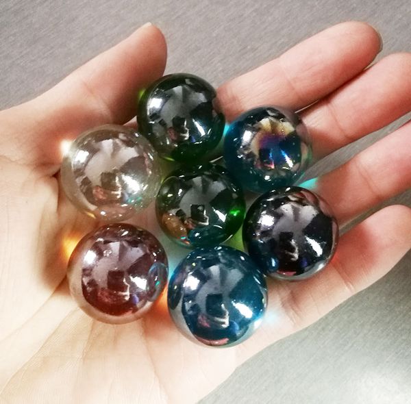 Lotto all'ingrosso 25mm Perline di vetro Creazione di gioielli Biglie fai da te Giocattolo per bambini Decorazioni per acquario Senza fori