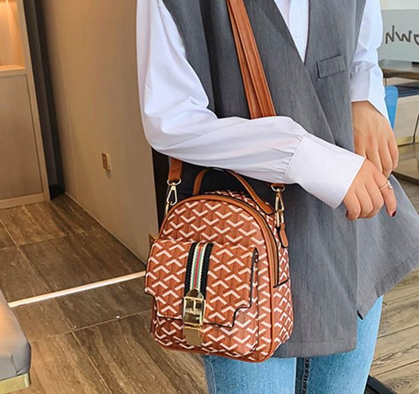 

mini backpack women casual pu leather shoulder bag for teenage girls multi-function small female ladies school backpack mochila