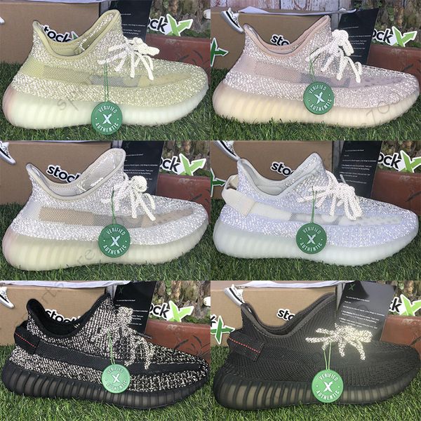 

2019 kanye we t antlia ynth reflective gid glow tatic black true form clay men women running hoe zebra lundmark athletic neaker 36 48