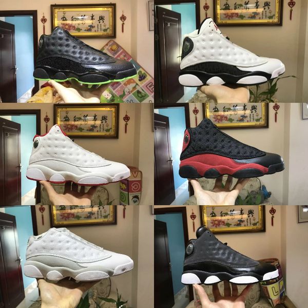 

2020 new 13s mens basketball shoes designer 13 gs hyper royal italy bordeaux flints bred dmp wheat olive ivory black cat trainer sports shoe