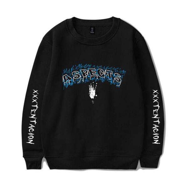

xxxtentacion mens sweatshirts designer casual mens pullover hip hop long sleeve sweatshirts male high street pullover, Black